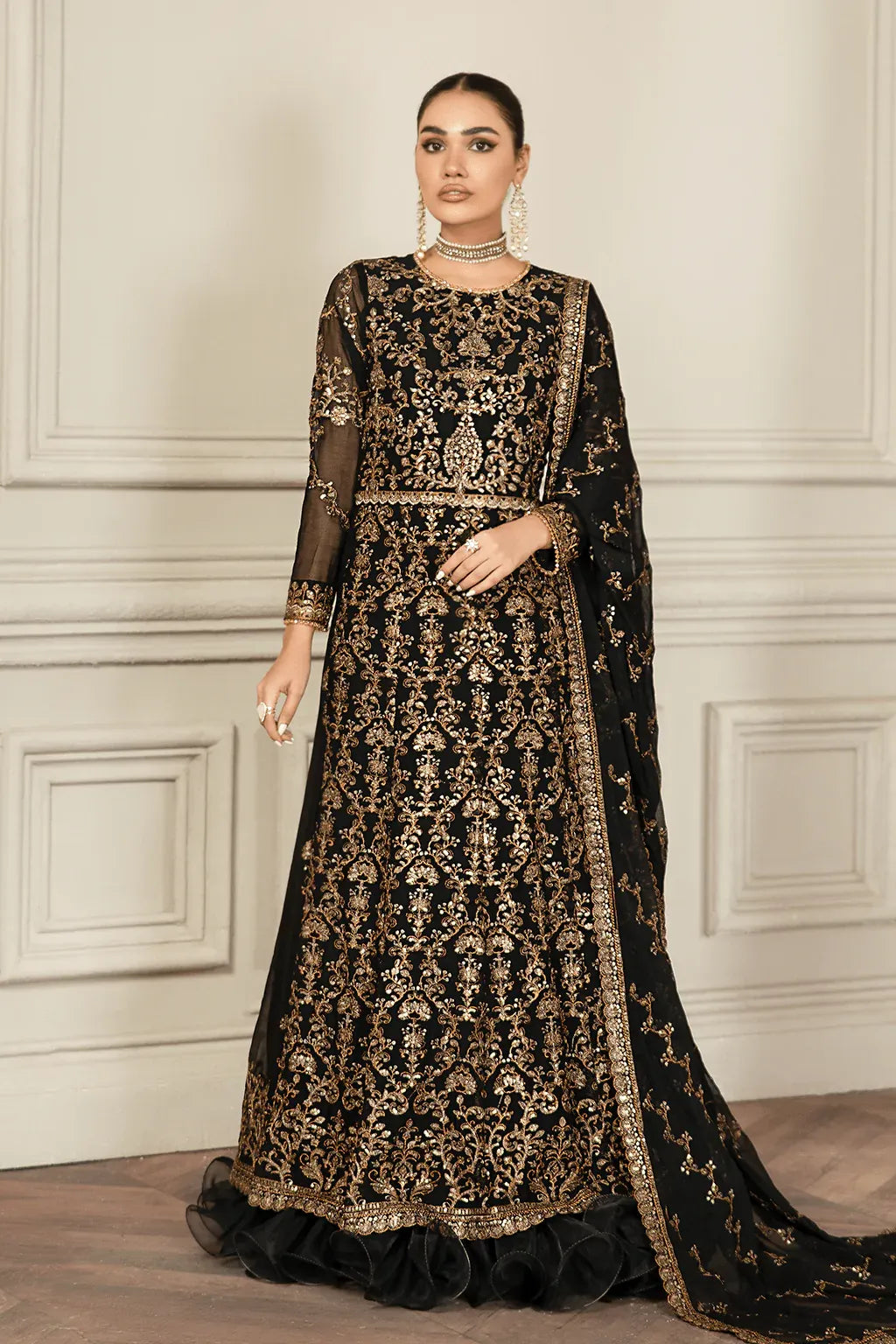 Zarif | Mehroz Formals | Black Ruby - Mirha Collections