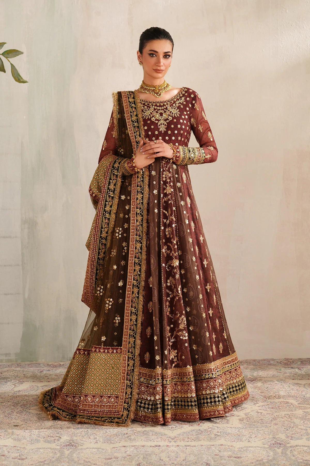 Baroque - EMBROIDERED CHIFFON UF-4376