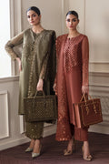 Baroque - EMBROIDERED CHIFFON UF-296 - Mirha Collections
