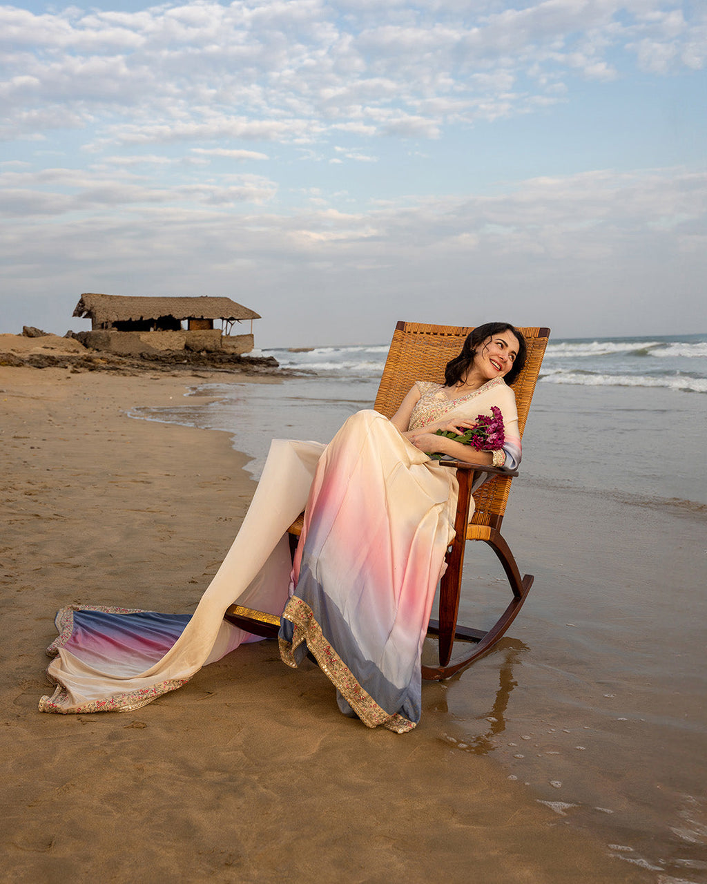 Lena saree by Faiza Saqlain, view 4