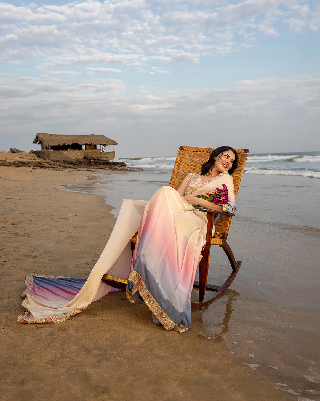 Lena saree by Faiza Saqlain, view 4