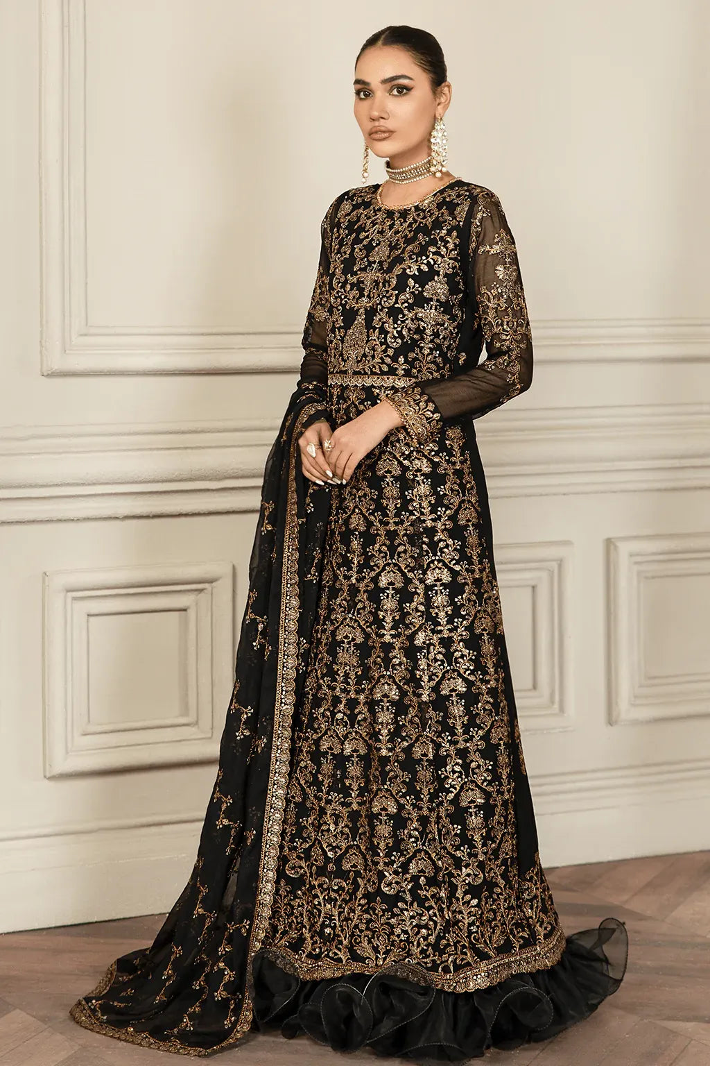 Zarif | Mehroz Formals | Black Ruby - Mirha Collections