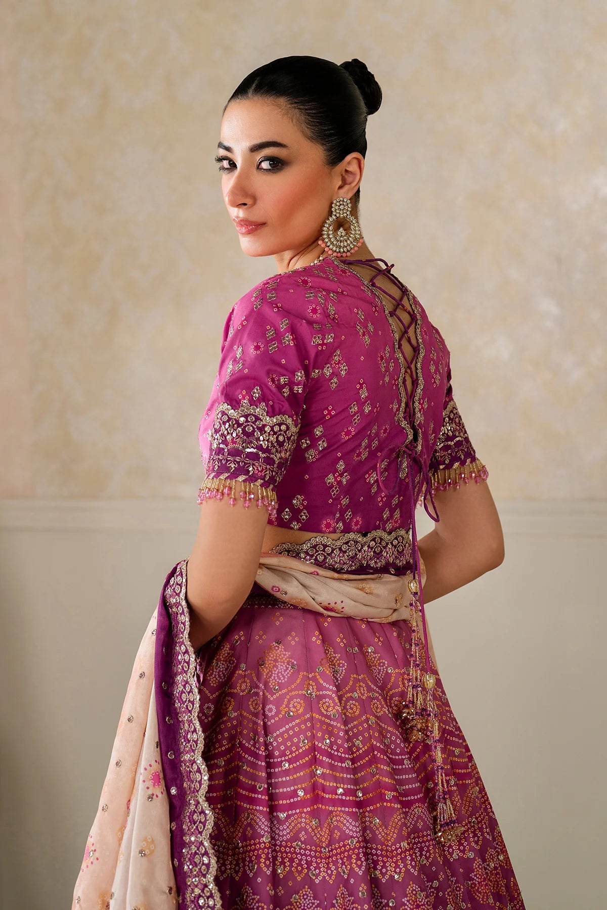 Baroque - EMBROIDERED SILK UF-4163 - Mirha Collections