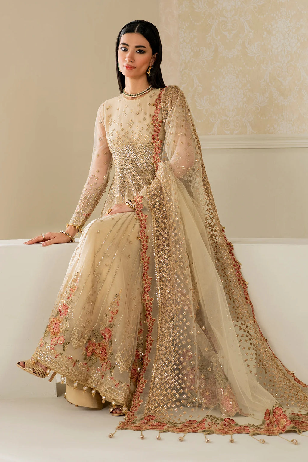 Baroque - EMBROIDERED NET UF-4159