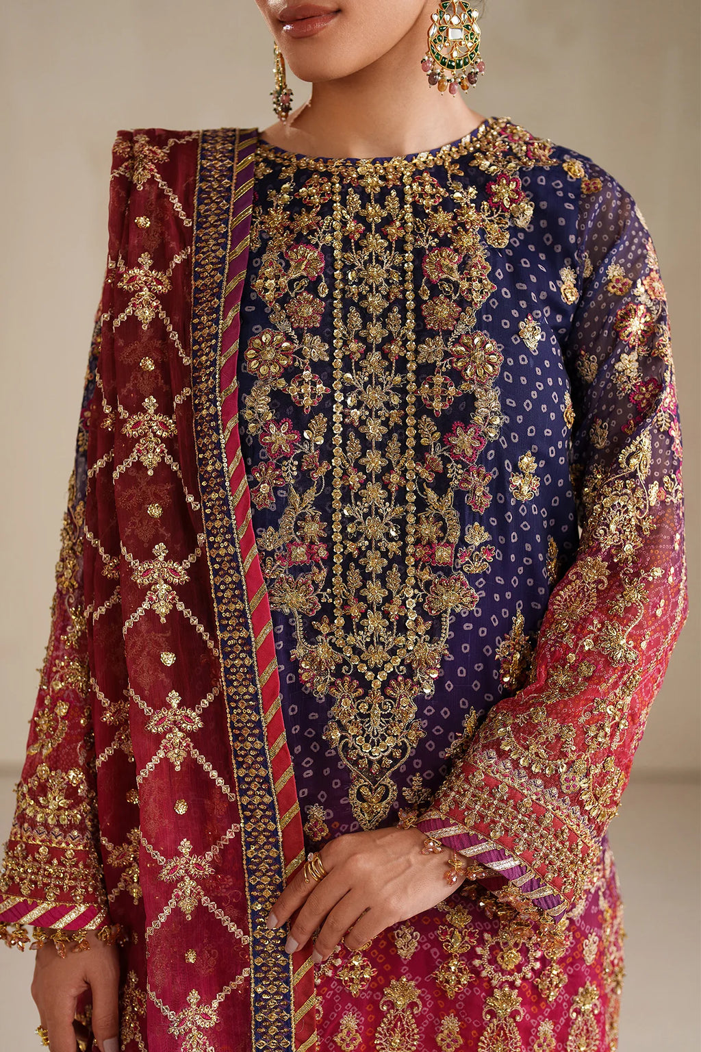 Baroque - EMBROIDERED CHIFFON UF-4369
