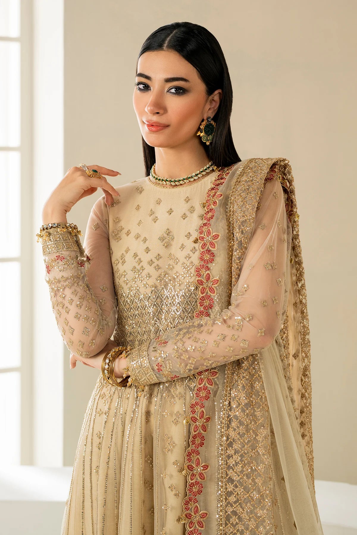 Baroque - EMBROIDERED NET UF-4159
