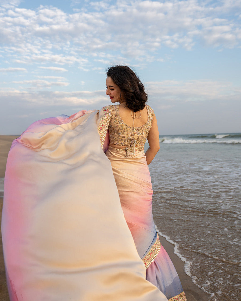 Lena saree by Faiza Saqlain, view 5