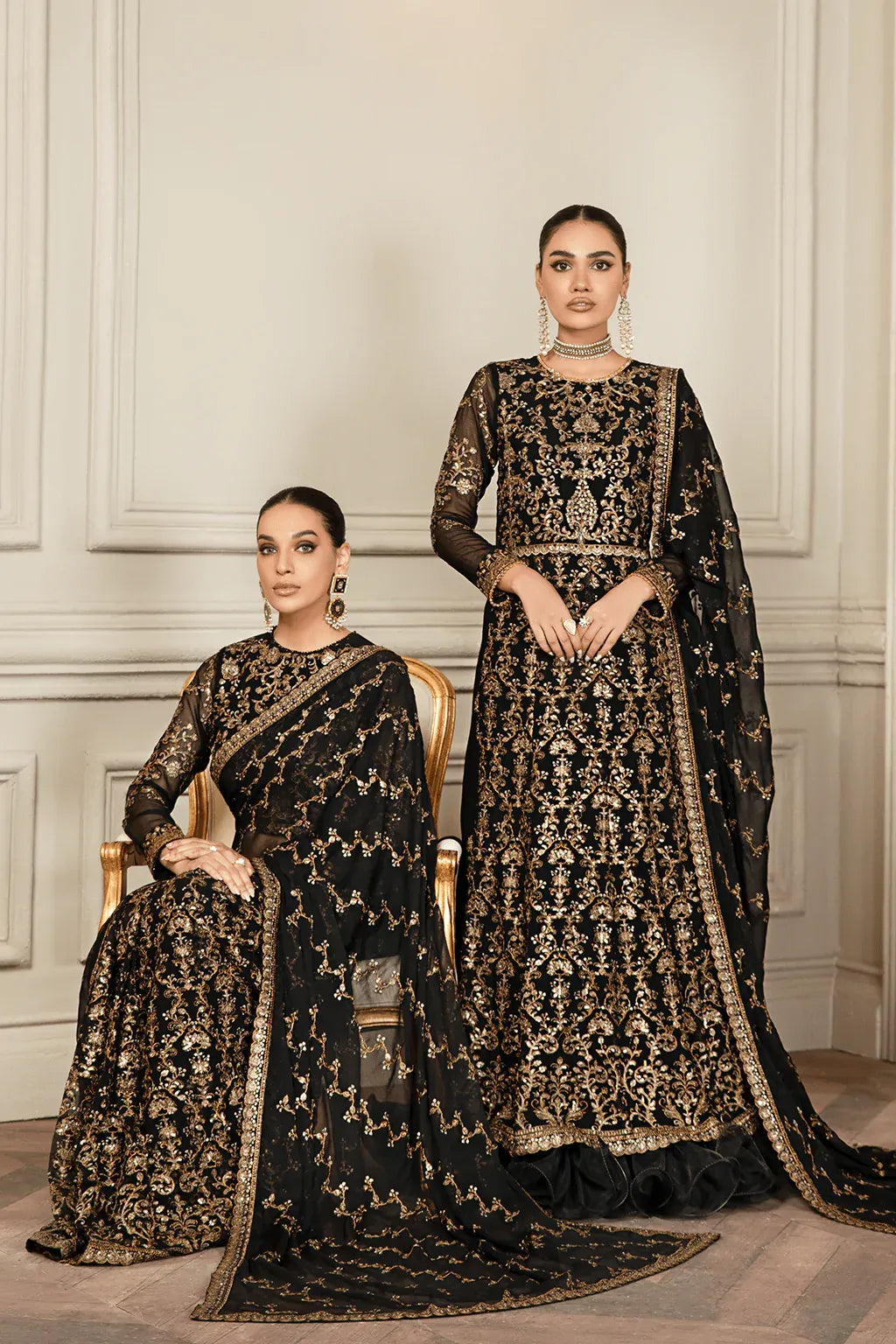 Zarif | Mehroz Formals | Black Ruby - Mirha Collections