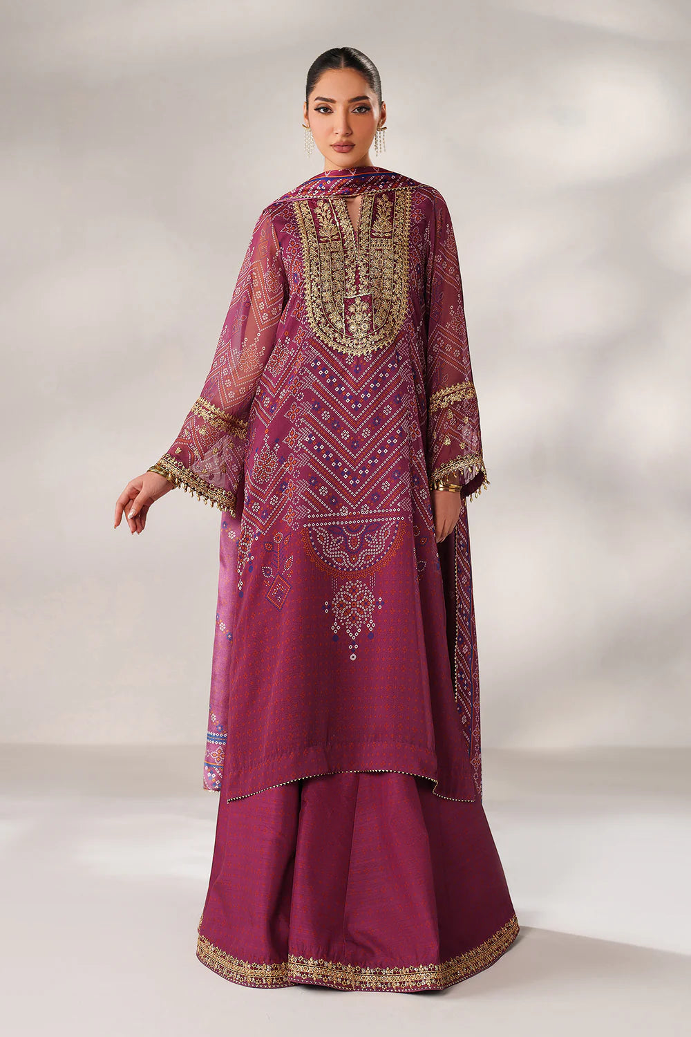 Baroque - EMBROIDERED CHIFFON UF-4390