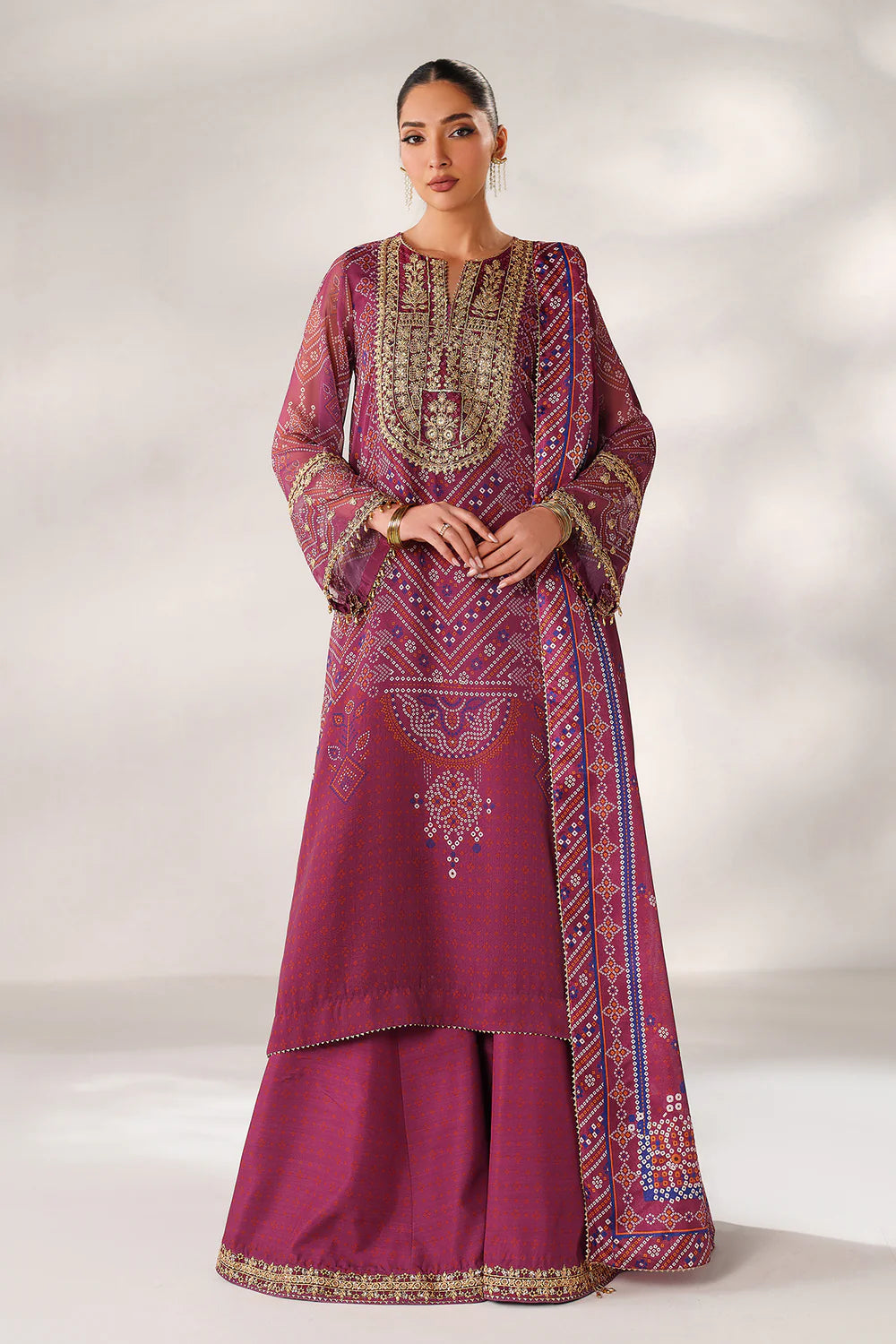 Baroque - EMBROIDERED CHIFFON UF-4390
