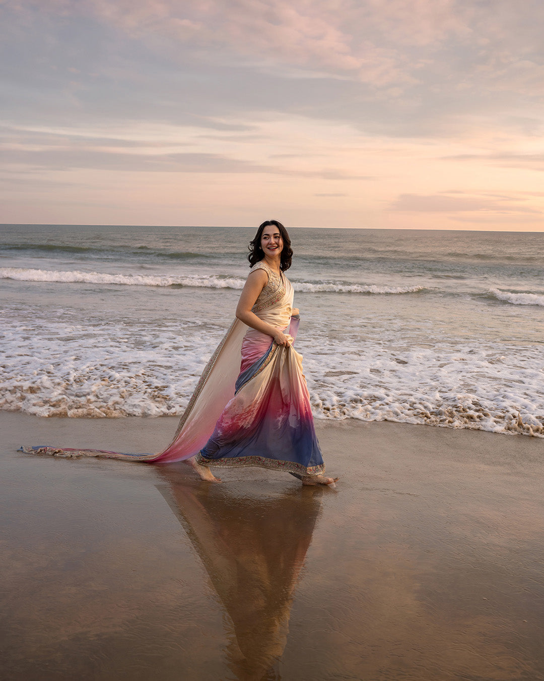 Lena saree by Faiza Saqlain, view 6