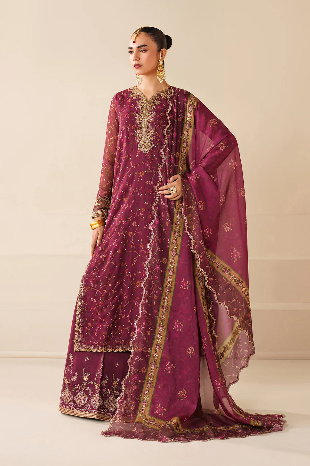 Baroque - EMBROIDERED CHIFFON UF-4277