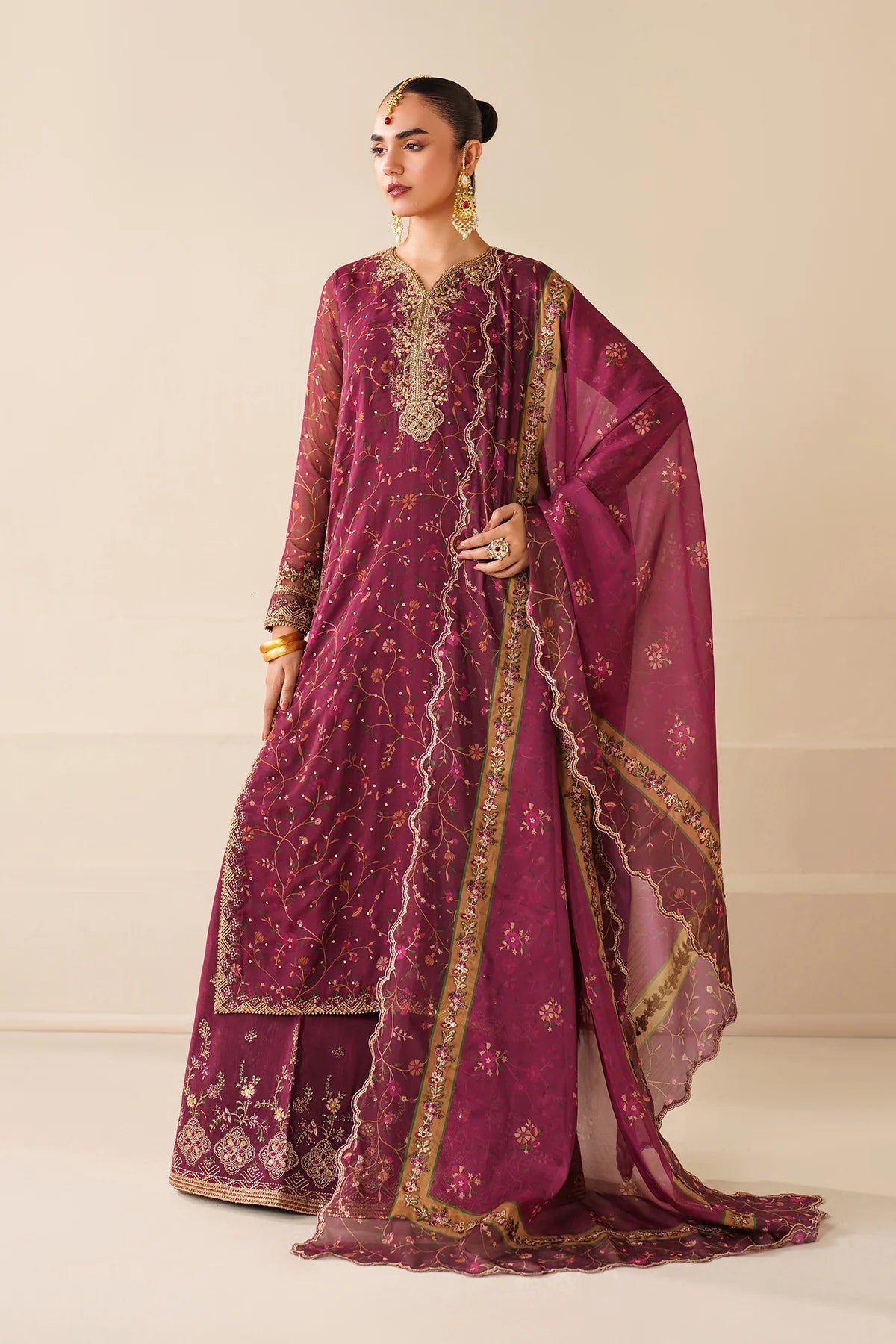 Baroque - EMBROIDERED CHIFFON UF-4277