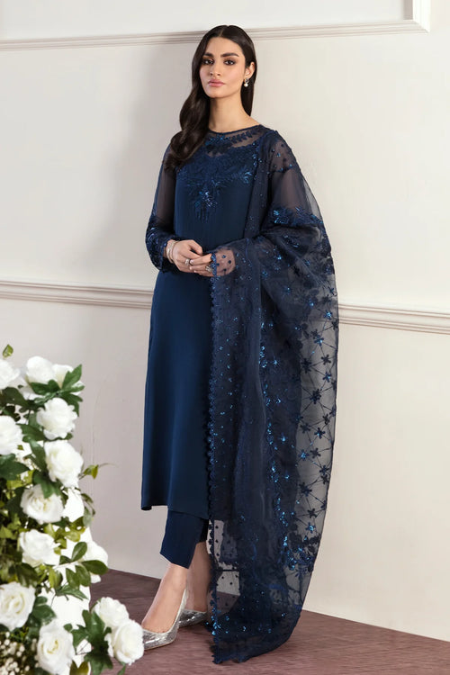 Baroque - EMBROIDERED CHIFFON UF-292 - Mirha Collections