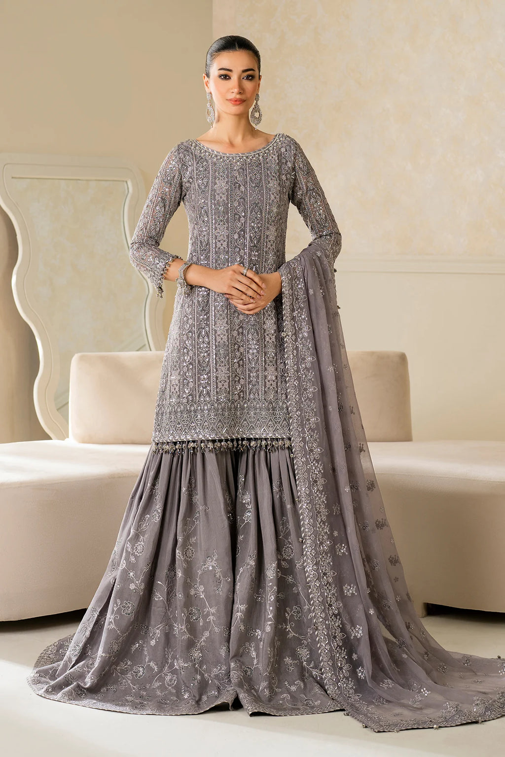 Baroque - EMBROIDERED CHIFFON UF-4161