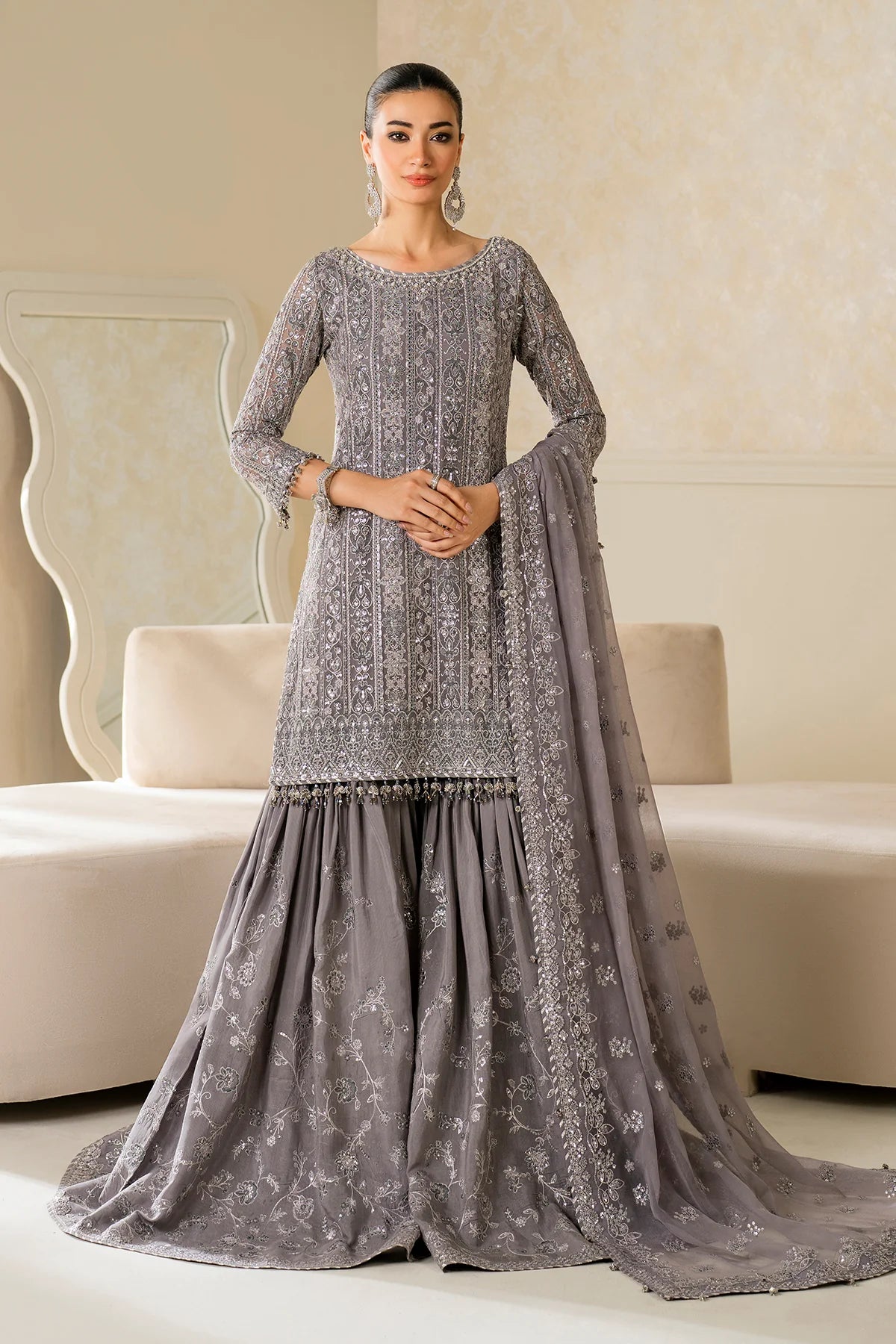 Baroque - EMBROIDERED CHIFFON UF-4161