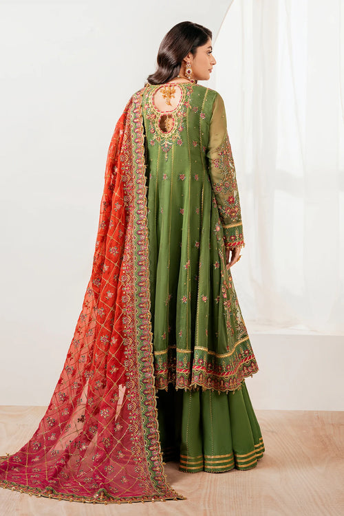 Baroque - EMBROIDERED CHIFFON UF-4037 - Mirha Collections