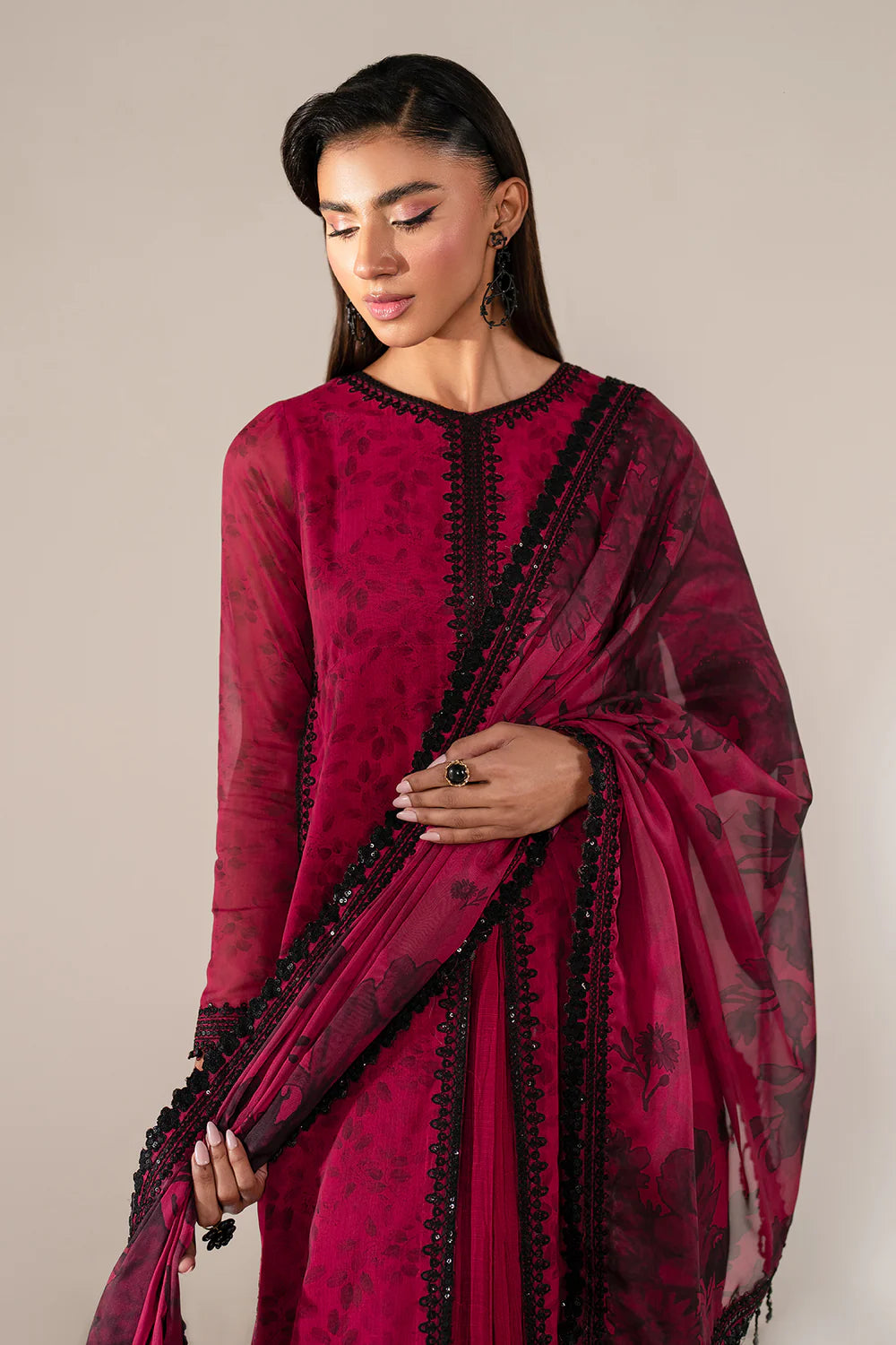 Baroque - EMBROIDERED CHIFFON UF-4138