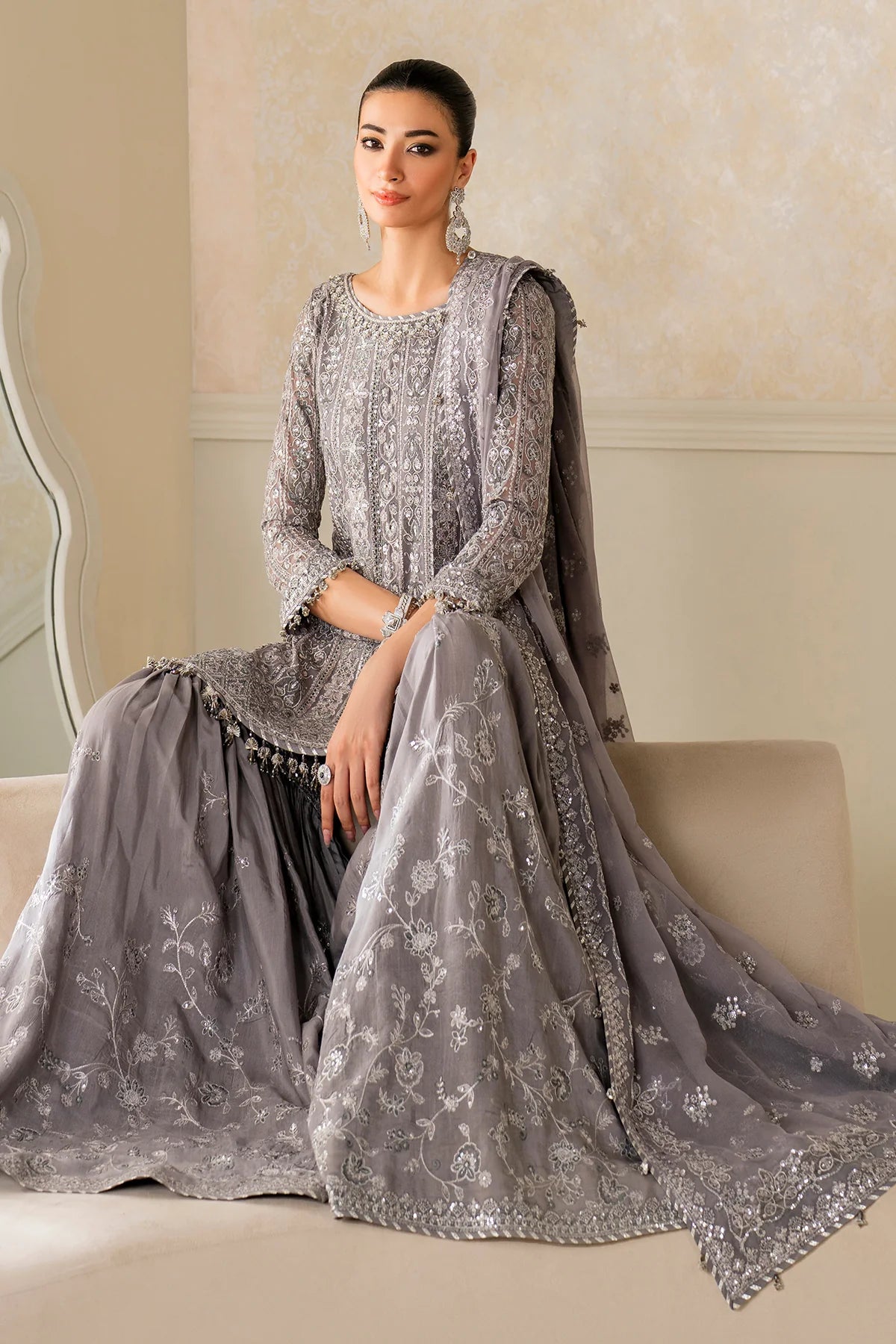 Baroque - EMBROIDERED CHIFFON UF-4161