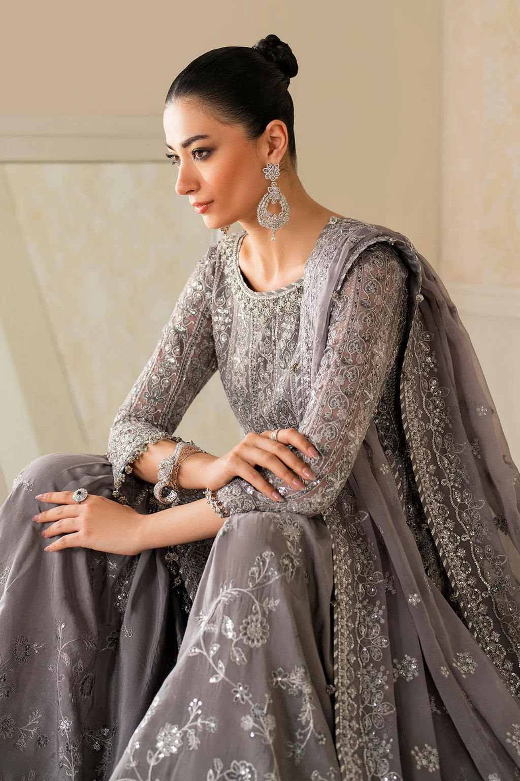 Baroque - EMBROIDERED CHIFFON UF-4161