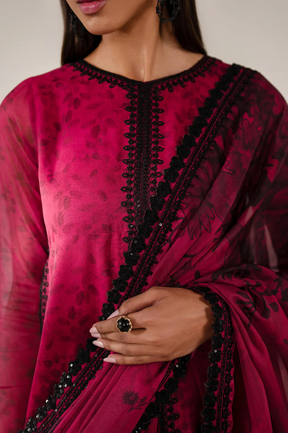 Baroque - EMBROIDERED CHIFFON UF-4138
