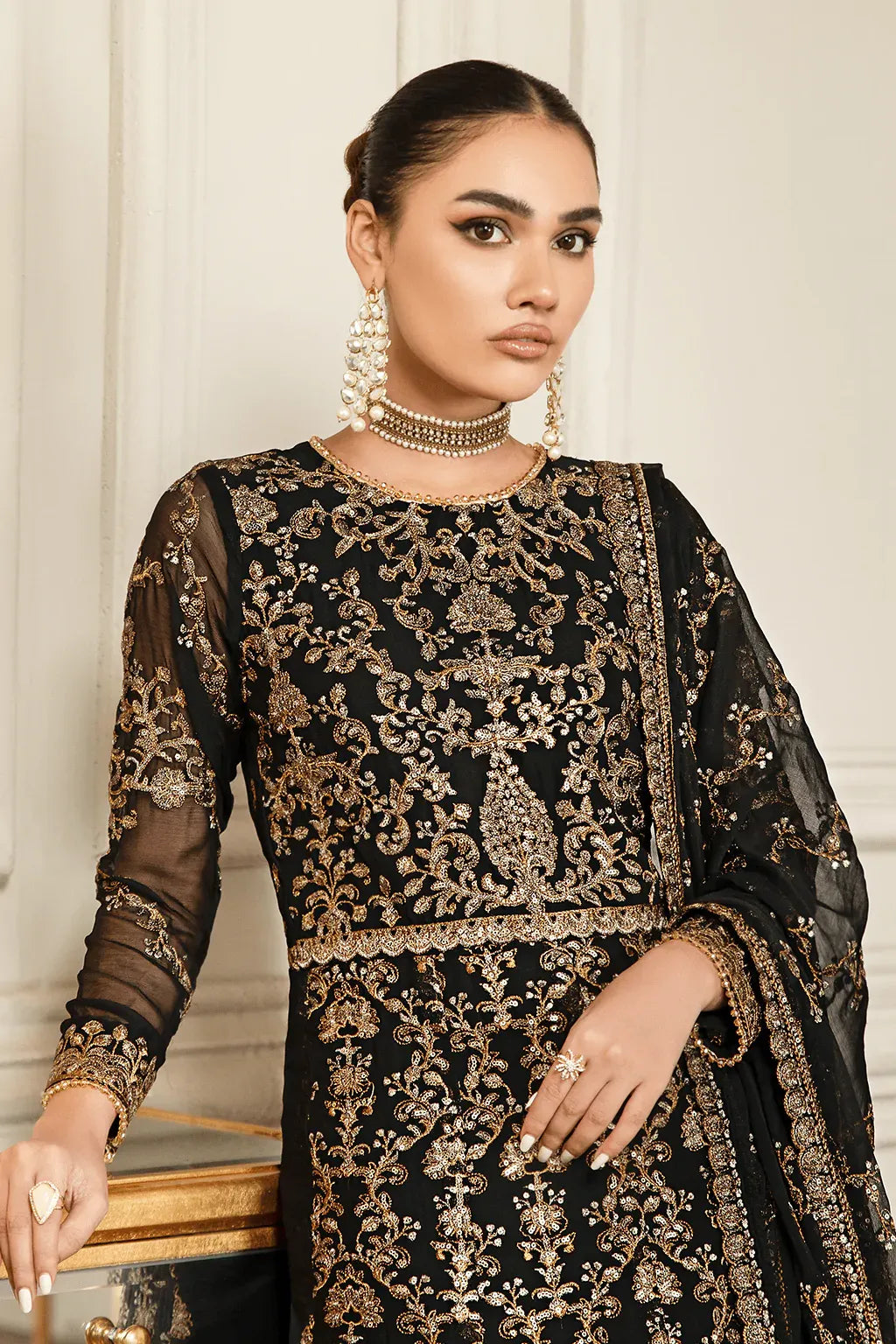 Zarif | Mehroz Formals | Black Ruby - Mirha Collections
