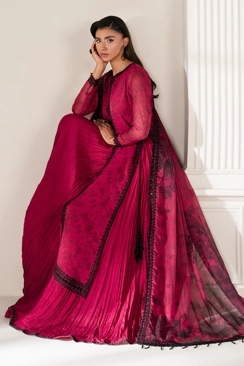 Baroque - EMBROIDERED CHIFFON UF-4138