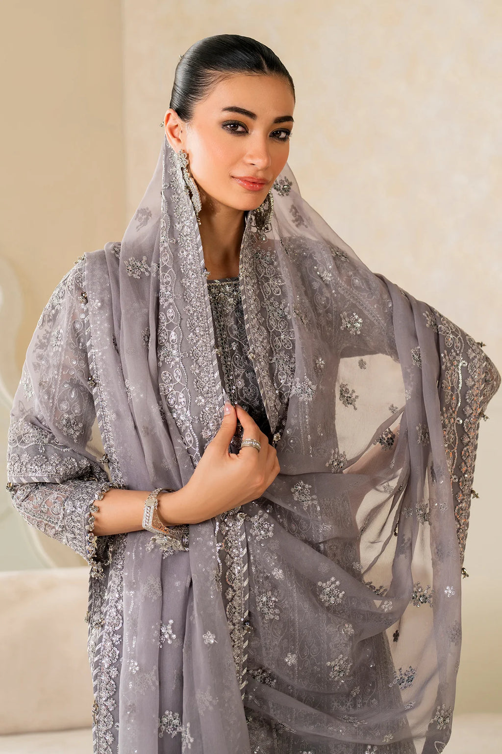 Baroque - EMBROIDERED CHIFFON UF-4161