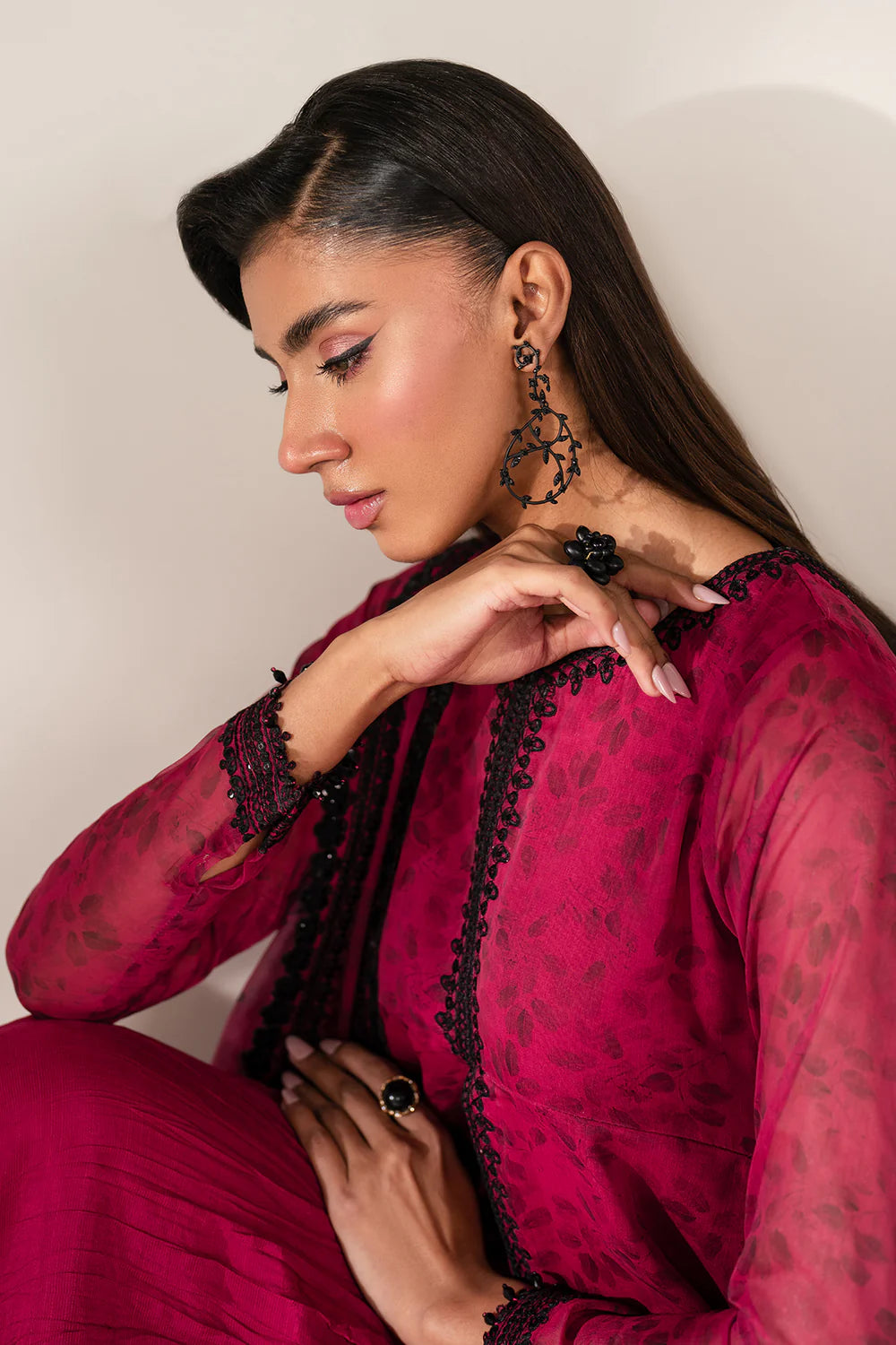 Baroque - EMBROIDERED CHIFFON UF-4138