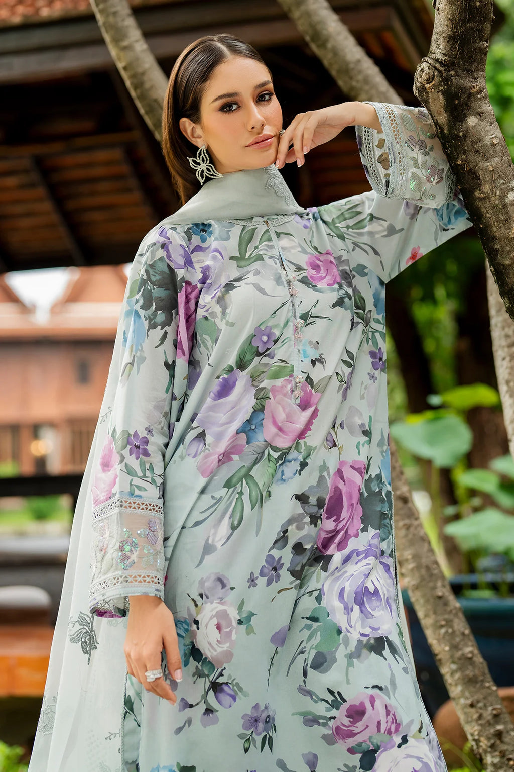 Baroque - EMBROIDERED LAWN UF-4268 - Mirha Collections