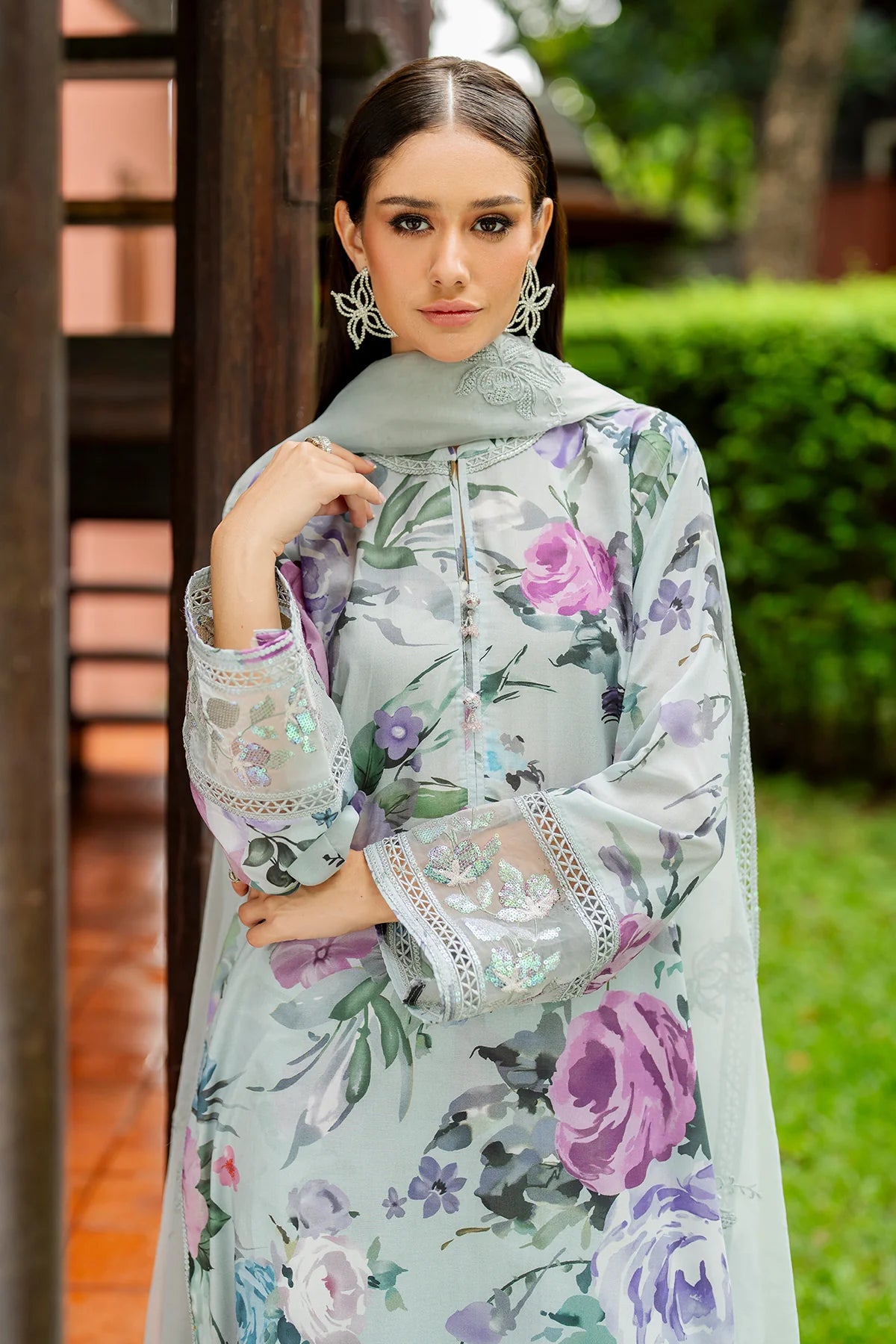 Baroque - EMBROIDERED LAWN UF-4268 - Mirha Collections