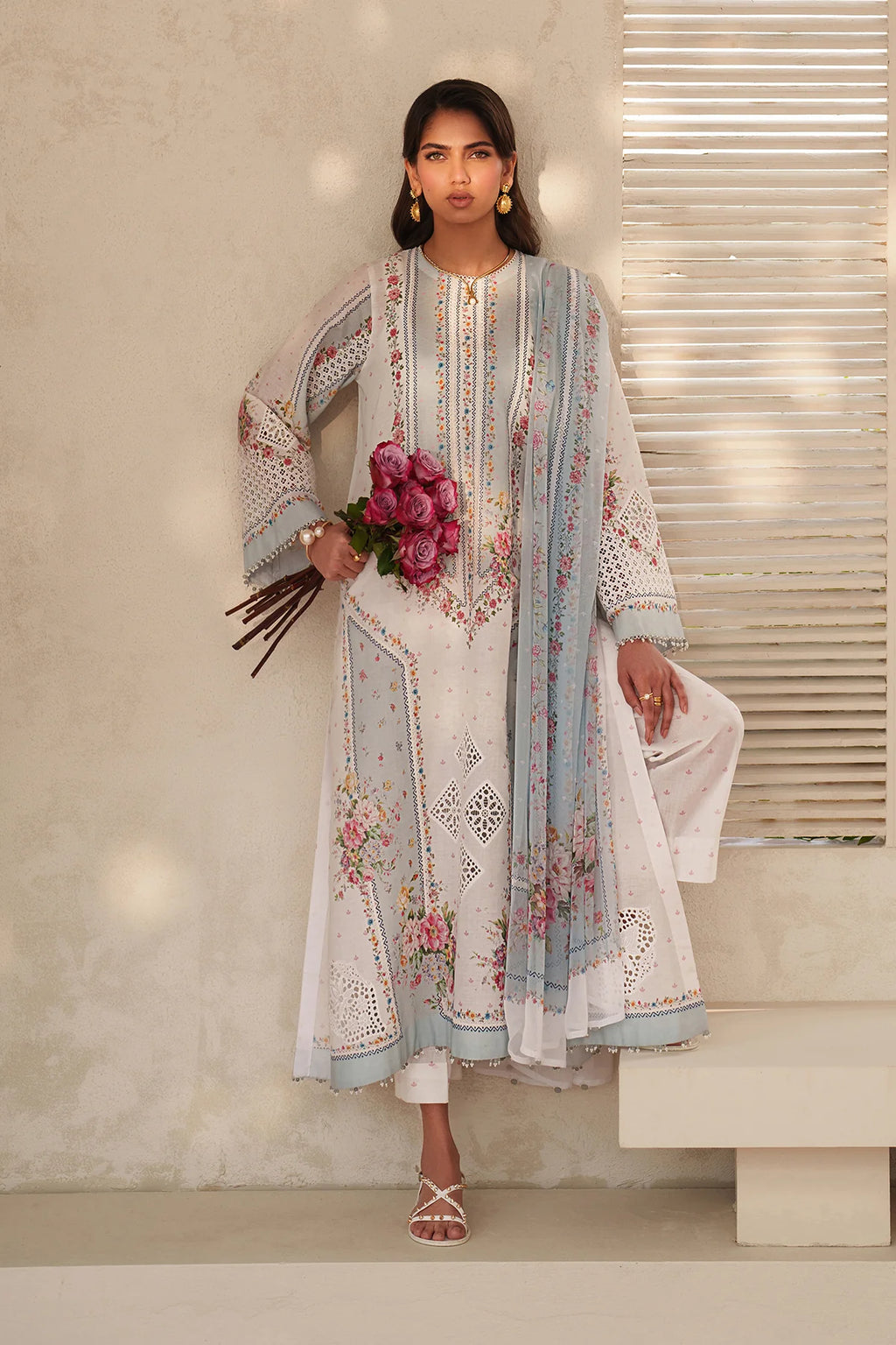 Baroque - EMBROIDERED LAWN UF-4402 - Mirha Collections