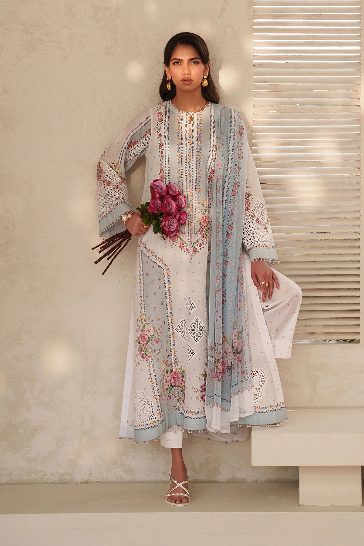 Baroque - EMBROIDERED LAWN UF-4402 - Mirha Collections