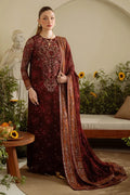 "Mirha Collections Nureh AM-09 restocked luxury collection intricately embroidered heavily embellished formal suit set with trousers and dupatta."