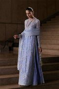 "Mirha Collections Suffuse Calira embroidered heavily embellished ready-to-wear wedding formal shirt with trousers and dupatta three-piece set."