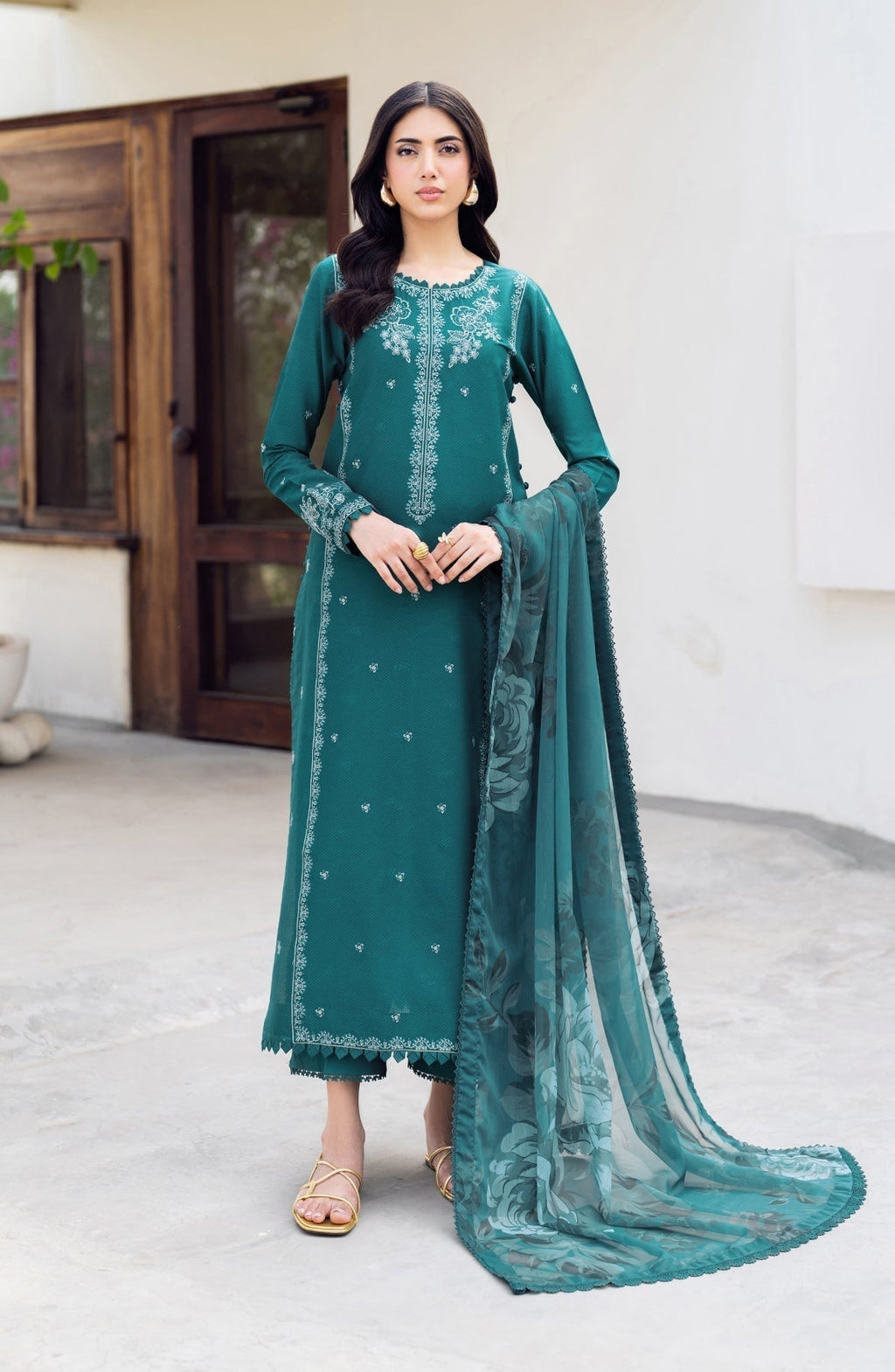 Zarif | Nura Textured Lawn 25 | NUSA