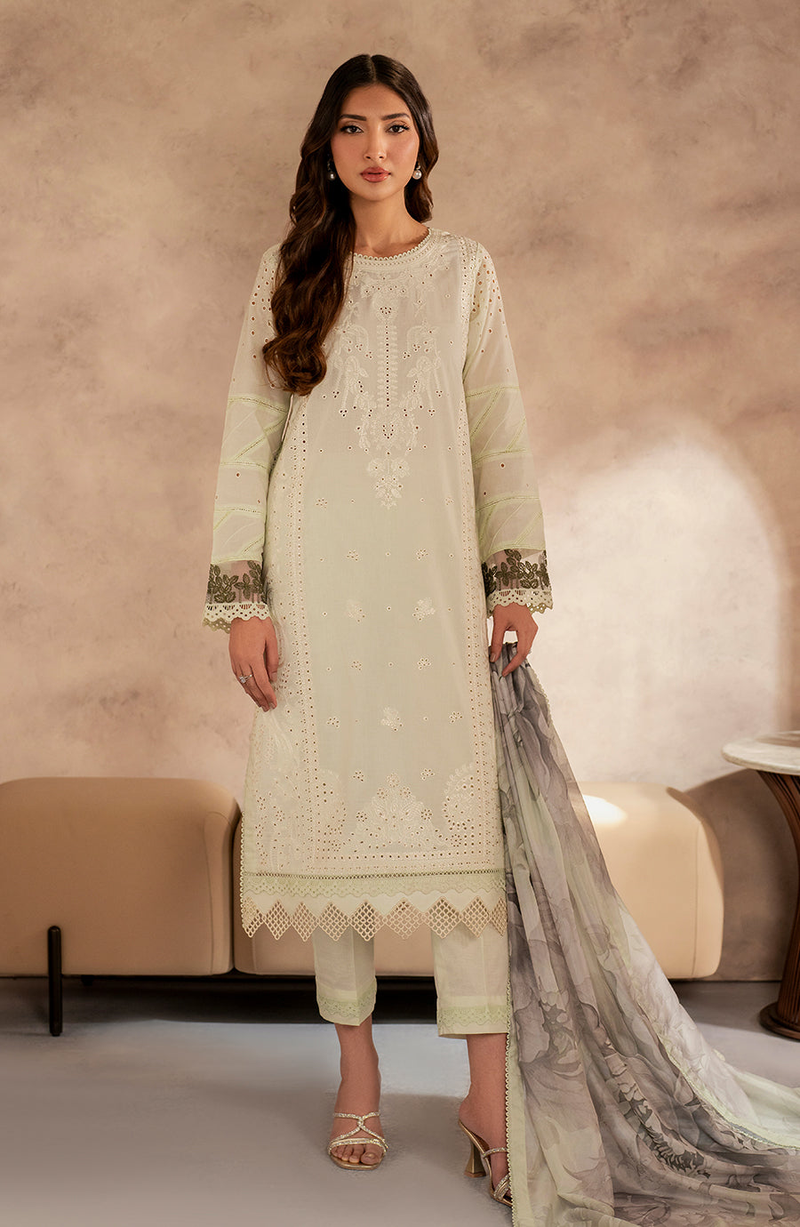 Zarif | Summer Lawn 25 | UNST-LWN-08 ROOHAL - Mirha Collections