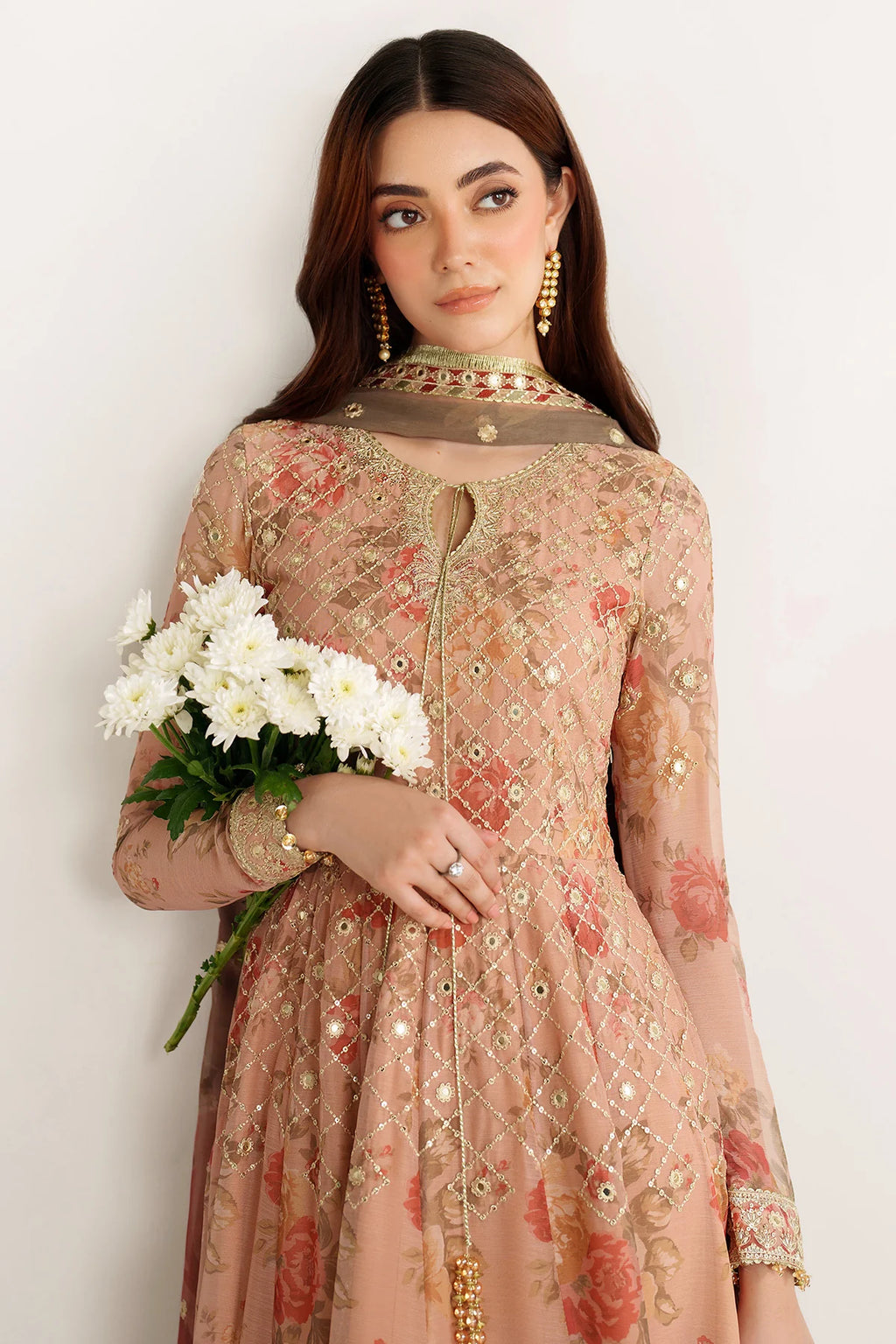 Jazmin - EMBROIDERED CHIFFON UC-3110