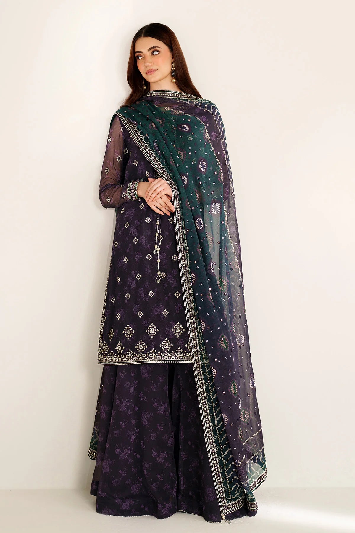 Jazmin - EMBROIDERED CHIFFON UC-3101
