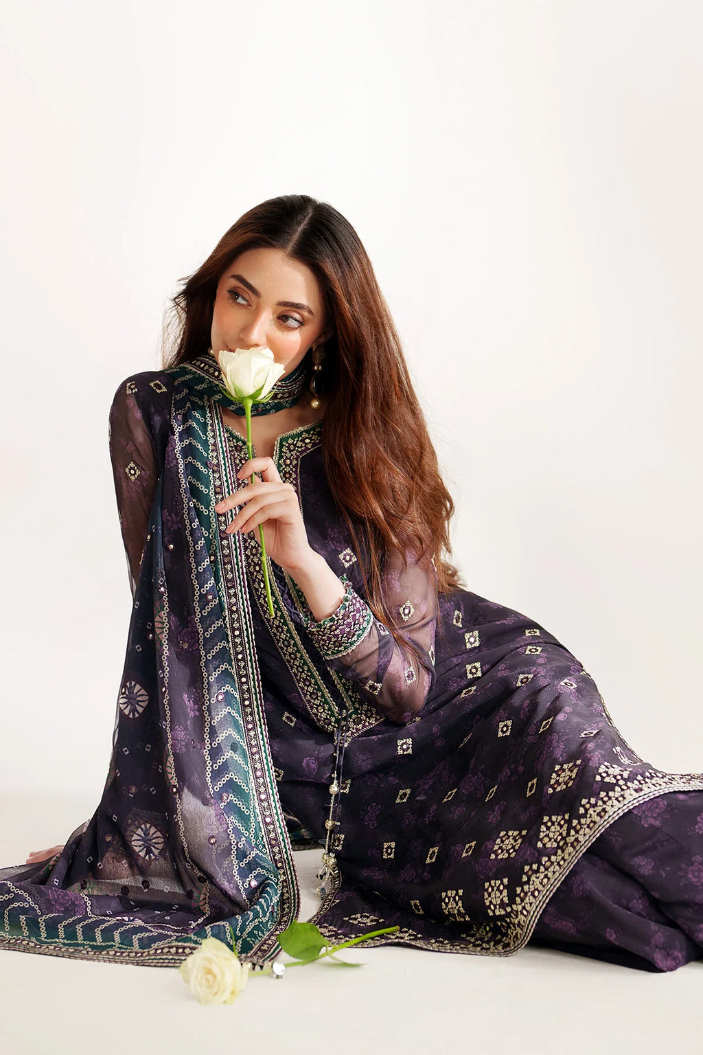 Jazmin - EMBROIDERED CHIFFON UC-3101