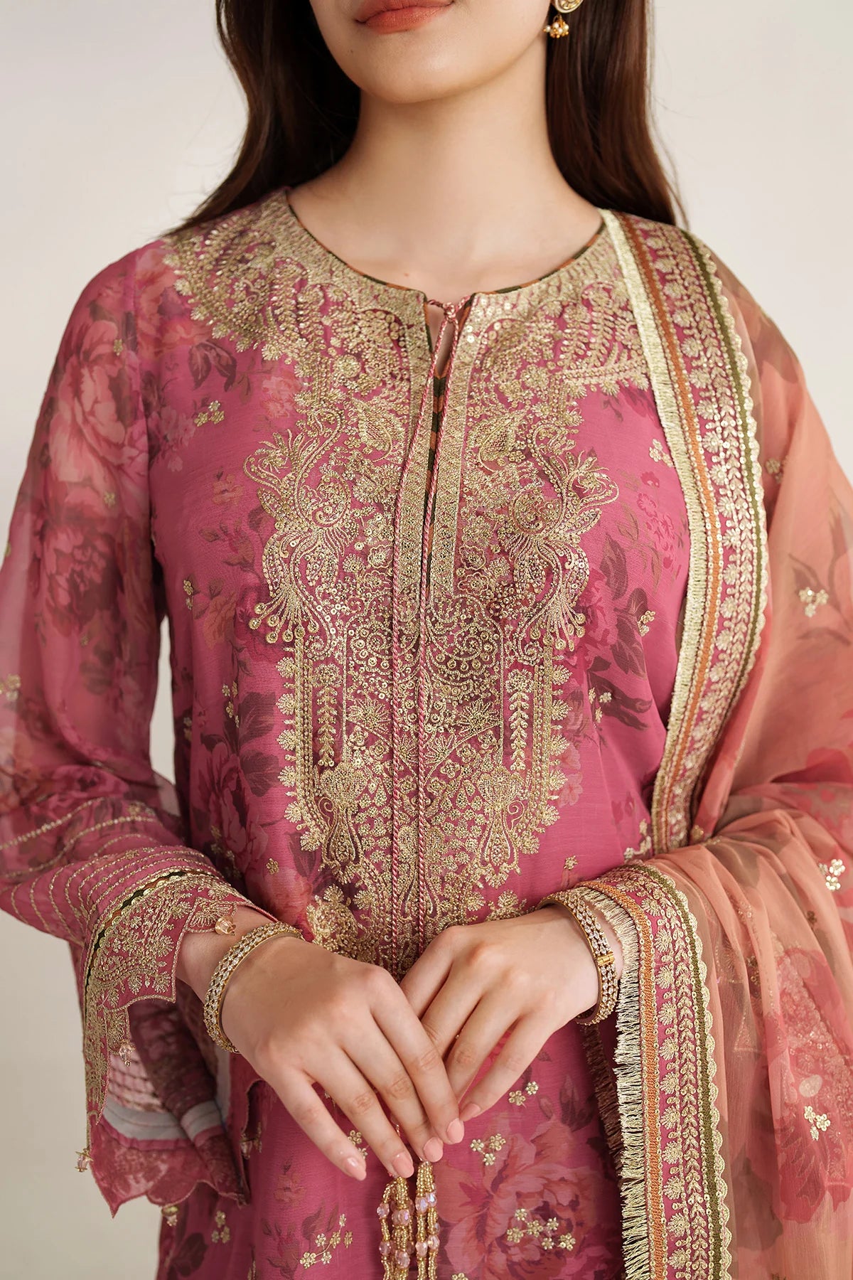 Jazmin - EMBROIDERED CHIFFON UC-3105