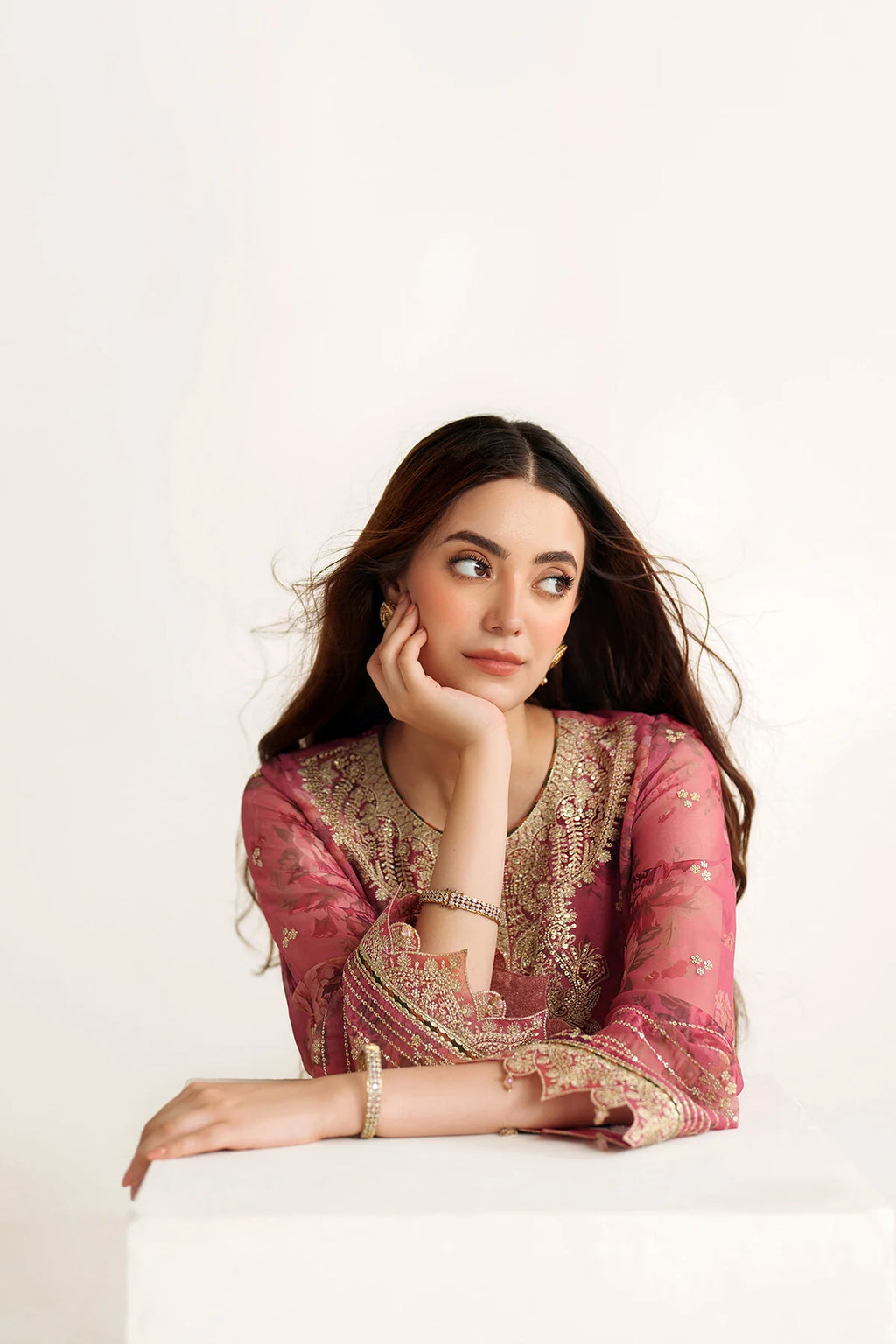 Jazmin - EMBROIDERED CHIFFON UC-3105