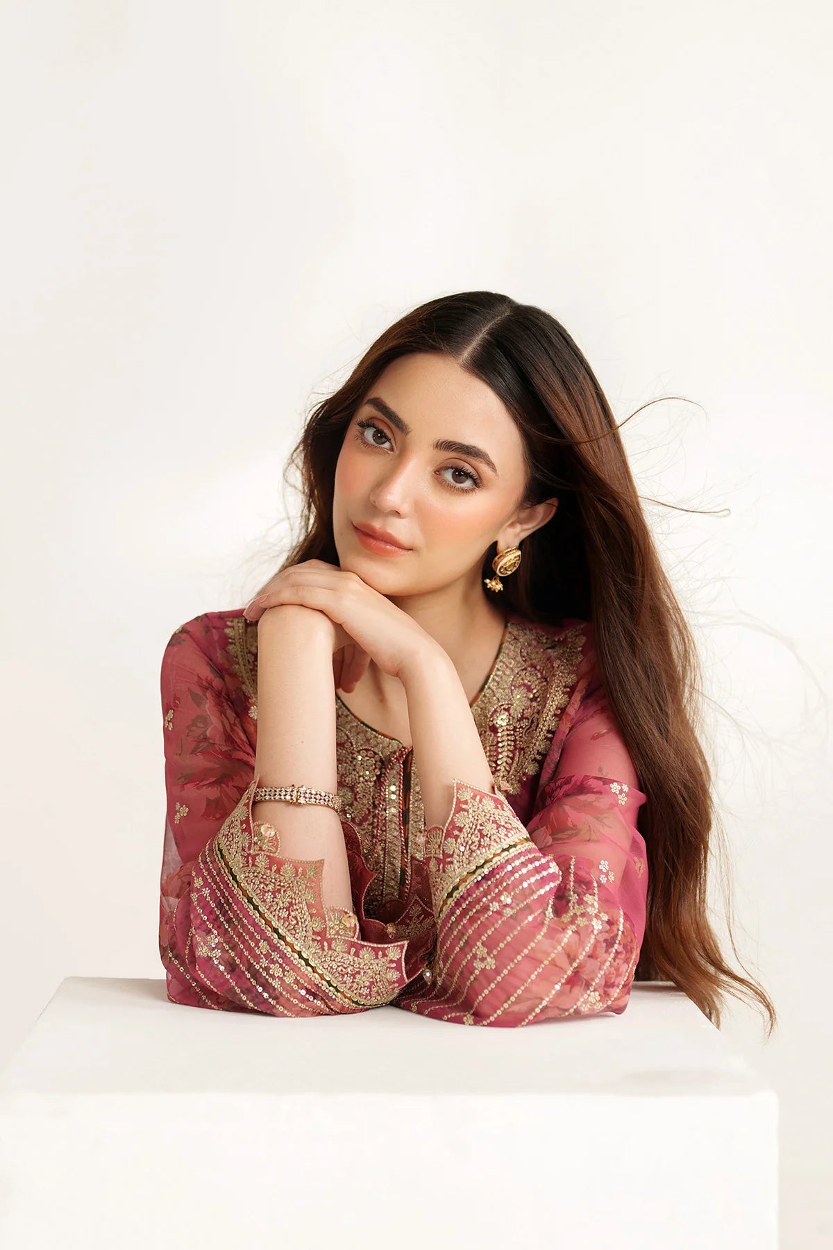 Jazmin - EMBROIDERED CHIFFON UC-3105