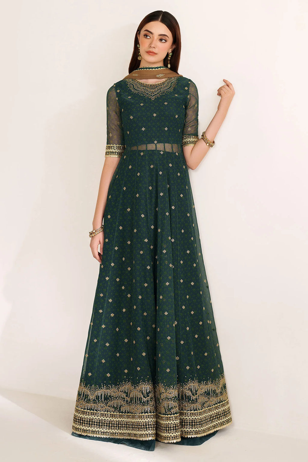 Jazmin - EMBROIDERED CHIFFON UC-3102