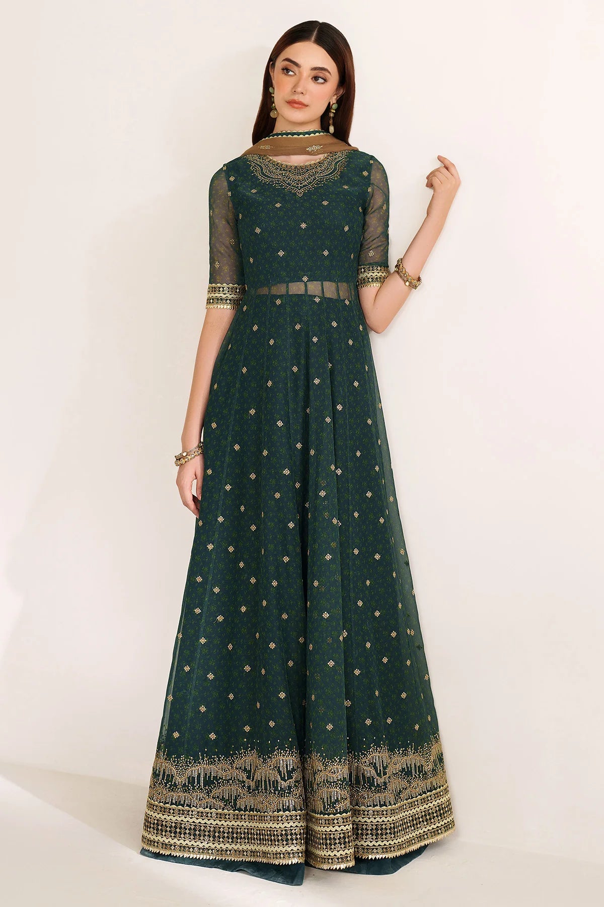 Jazmin - EMBROIDERED CHIFFON UC-3102