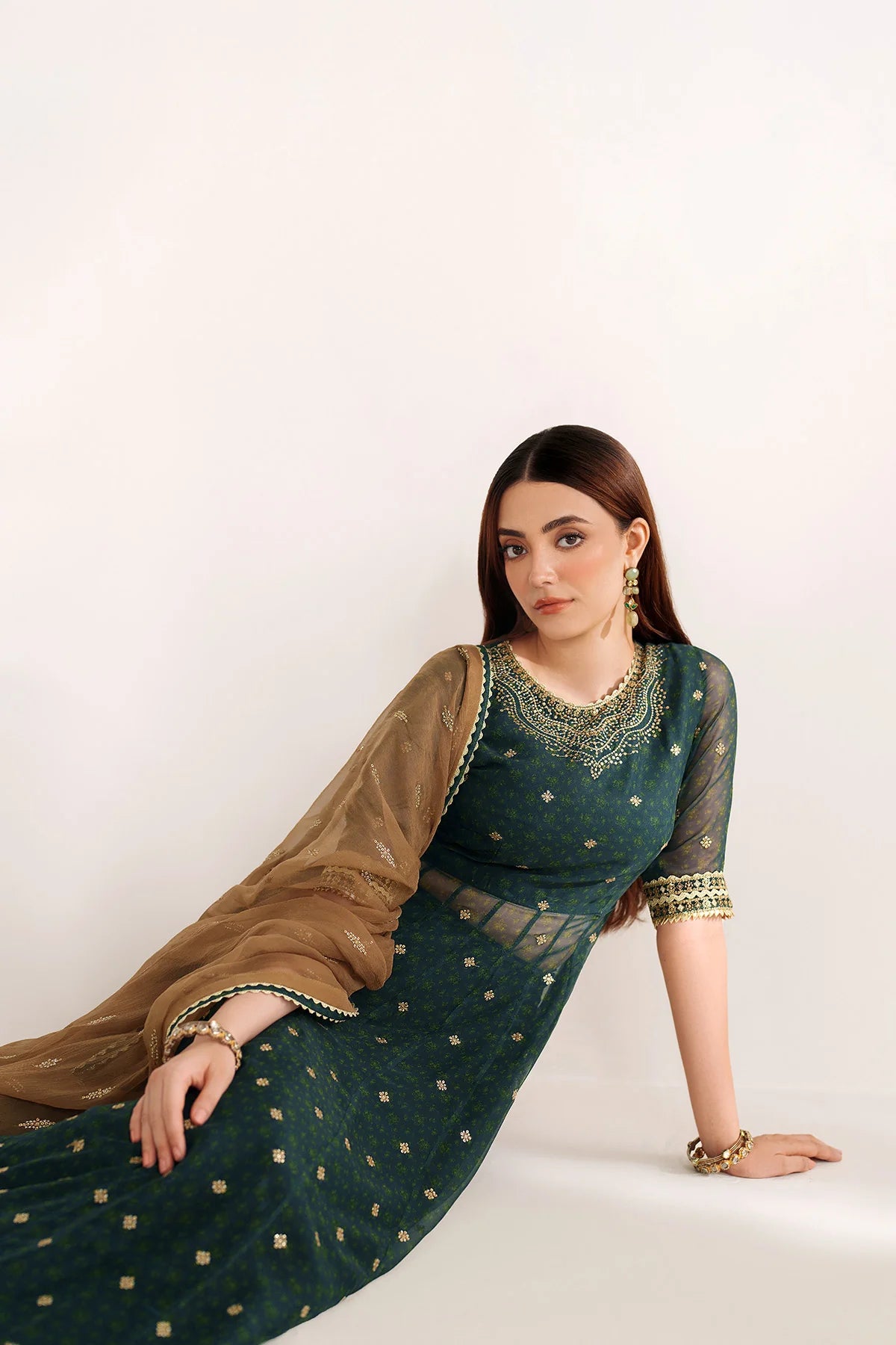 Jazmin - EMBROIDERED CHIFFON UC-3102