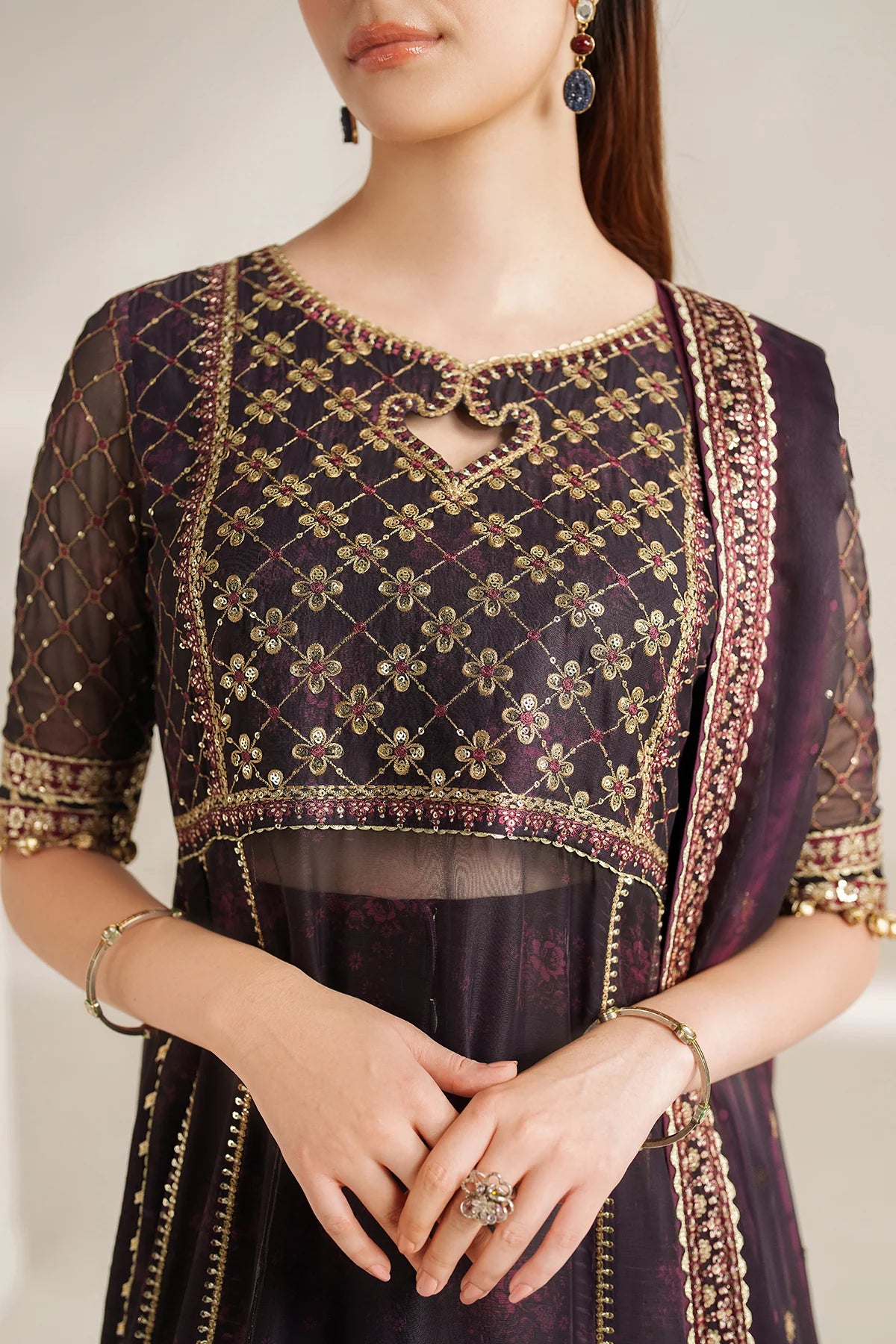 Jazmin - EMBROIDERED CHIFFON UC-3111