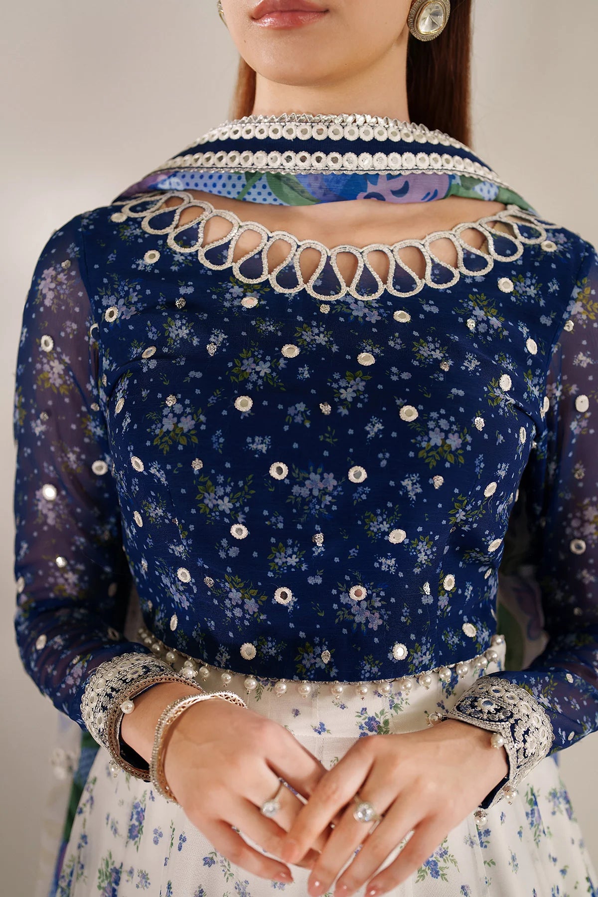 Jazmin - EMBROIDERED CHIFFON UC-3106