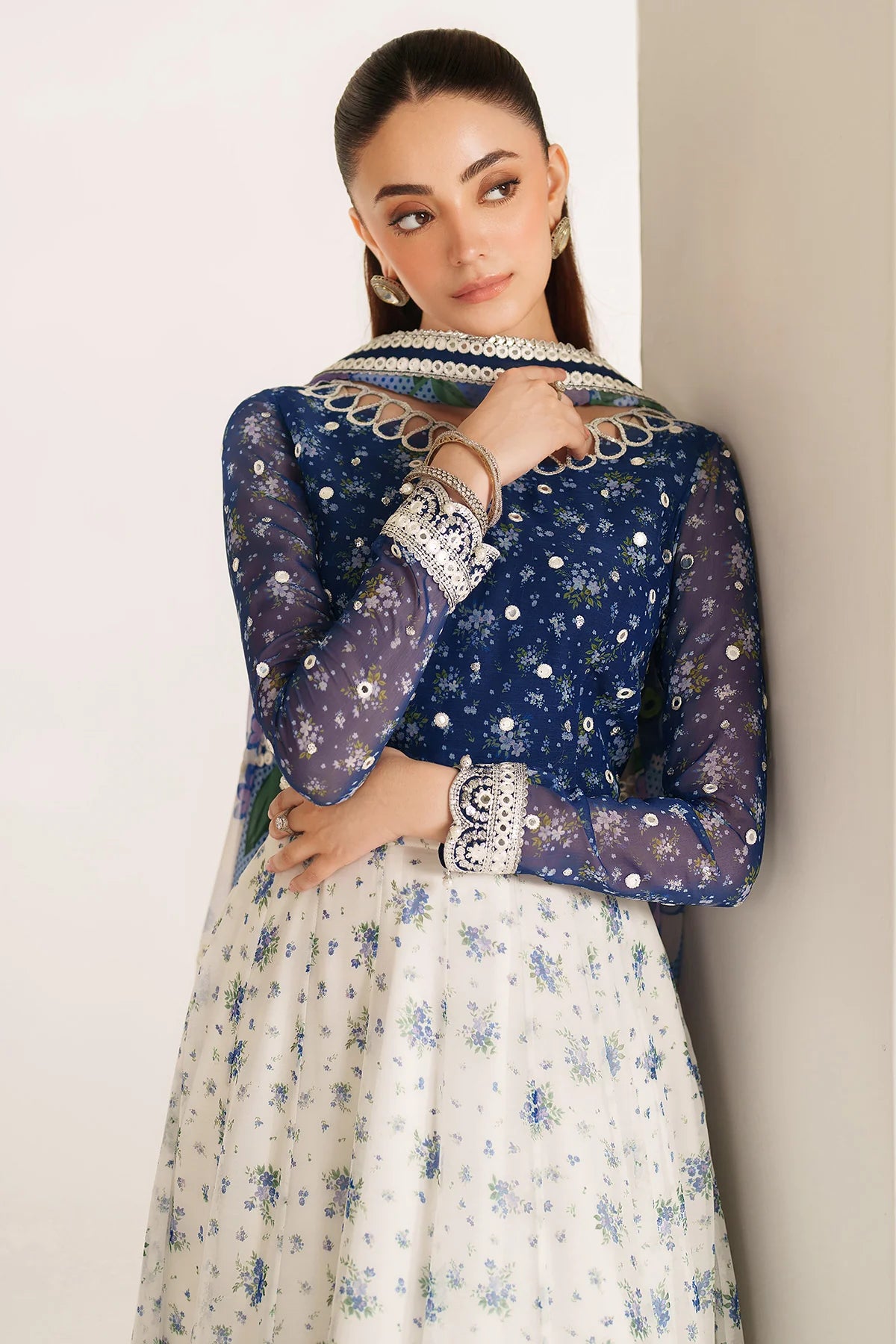 Jazmin - EMBROIDERED CHIFFON UC-3106