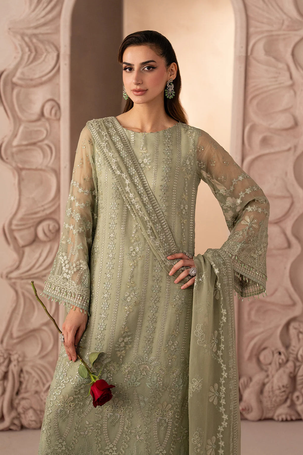 Lavish - Green Petal - Mirha Collections